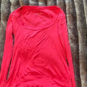 Express scoop neck long sleeve